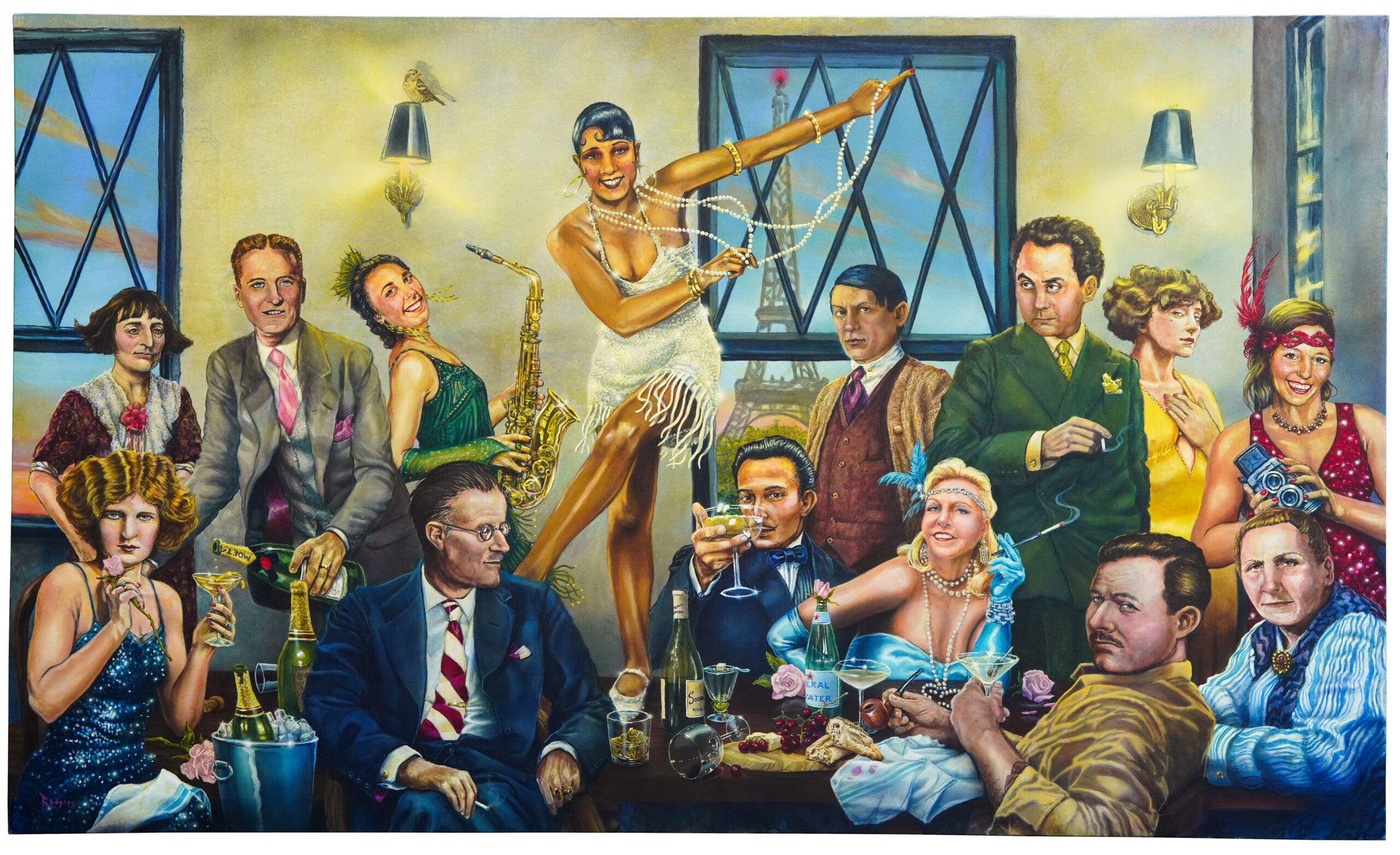 Lance Rodgers - The Last Supper displayed at The Left Bank