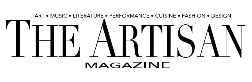 A black and white image of the logo for art magazine.